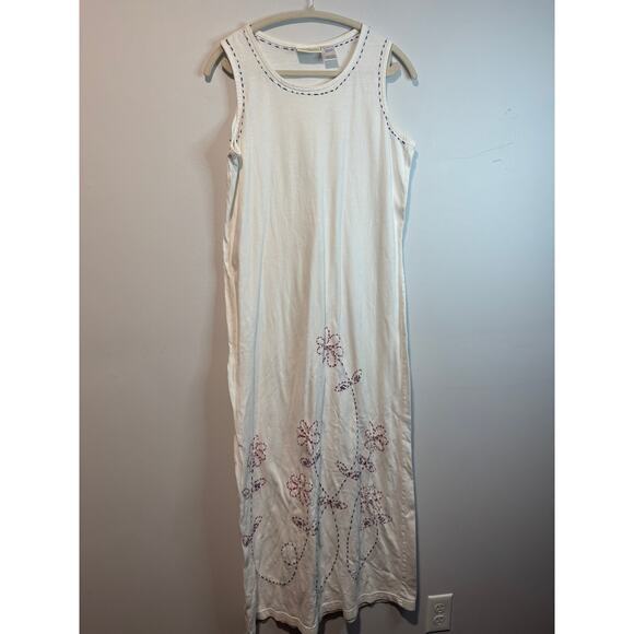 Vintage Susan Bristol Floral Embroidered Dress - Picture 1 of 6